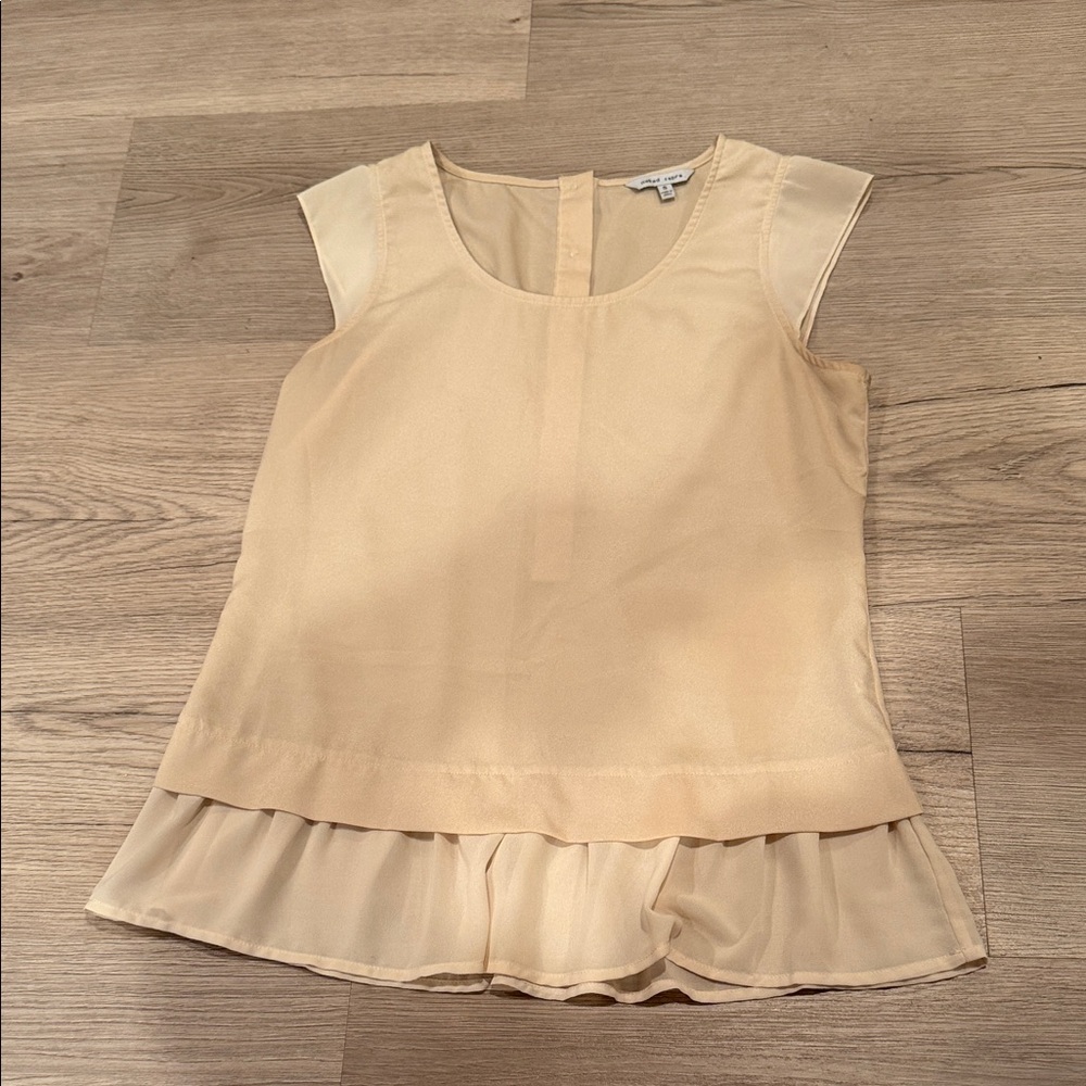 Elegant Cream Sleeveless Top